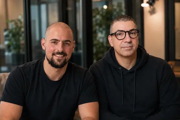 Roger Grekos (left) and Thanos Gkanas (right), the founders of BrainStormers